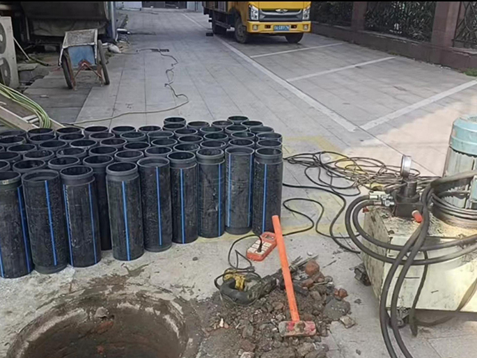 屯溪PE置换管厂家 DN315置换管 非开挖管短管置换